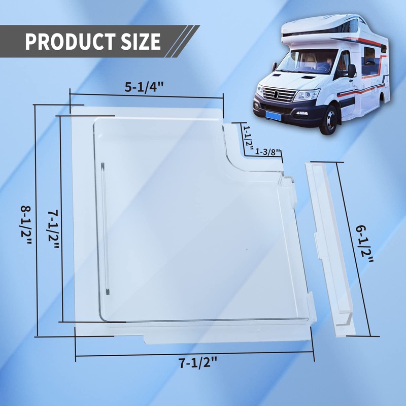 4701-00 RV Screen Door Slide Panel Replacement Clear Plexiglass, 4700-00