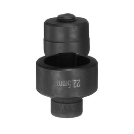 QUARKZMAN Sheet Metal Hole Punch 22.5mm Bearing Steel Precise Cutting Manual Punch Tool Set for Metal Sheet Sink Stainless Steel Black