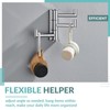 APLusee Swivel Towel Hook Polished Chrome, 304 Stainless Steel Triple