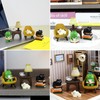 RAQWI Cute Mini Frog and Cat Figurine for Office, Home