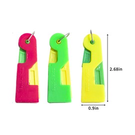 QUETTO Automatic Needle Threaders, 6 Pieces, Plastic Hand Sewing Threading Tools, Random Colours