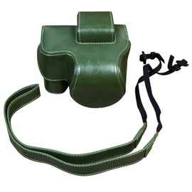 Rieibi Z30 Z50 Case - Vintage PU Leather Camera Case for Nikon Z30 Z50 DSLR Camera - Z30 Z50 Protective Case - Green