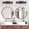 3-Light Farmhouse Vanity Light, Rustic Bathroom Light Fixtures Over Mirror