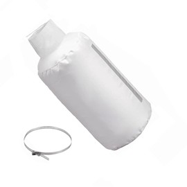 30 Micron Dust Collector Bag with Clamp, 4'' Universal Vacuum Filter Bag for Table Saw, Planer, Woodworking Tools - Fits DEWALT DW735, DW734, Grizzly, Delta, Shop Fox, Rockler & Most Dust Collectors