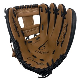 Champion Sports 10.5'' Fielder's Glove - Synthetic Leather Front and Back for Comfort Grip | Closed Basket Web and Conventional Back Design | Deep Set Pocket | Age: Elementary | Left-Handed Glove