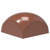 Chocolate World 1865 Polycarbonate Chocolate Mold Rounded-Top-Square Candy Mould with