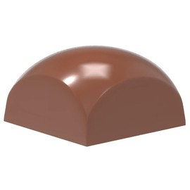 Chocolate World 1865 Polycarbonate Chocolate Mold Rounded-Top-Square Candy Mould with 24 Cavities, Each 25.5mm x 25.5mm x 15mm High