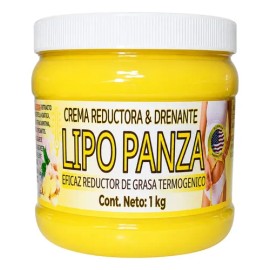 Crema Reductora Temogénico Lipo Panza 1 Kg Jengibre Relingo