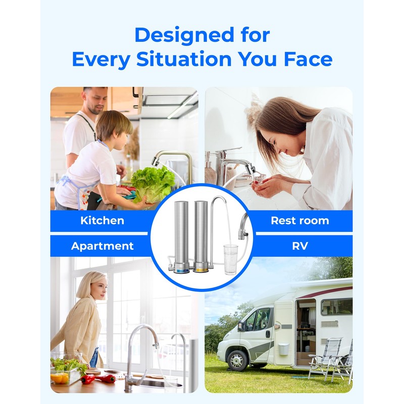 Waterdrop Replacement Water Filter Countertop WD-CFF-06