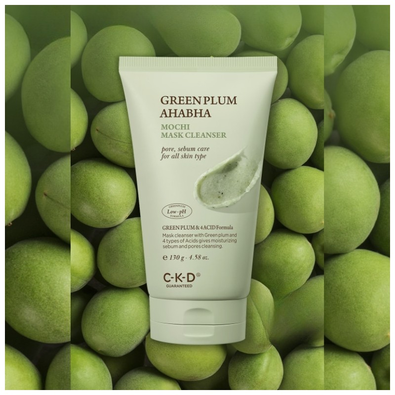 CKD Green Plum AHA BHA Mochi Mask Cleanser 130g