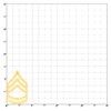 Army Chevron Rank: Brass Metal Finish Sergeant 1st Class SFC