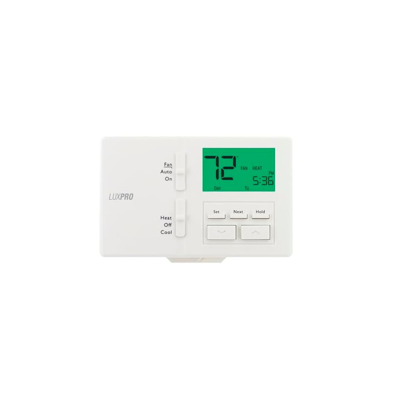 Lux Pro P721 Programmable 7 Day Thermostat; 2 Heat, 1
