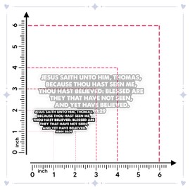 John 20 29 KJV Stickers - Blessed are They That Have Not Seen and Yet Have Believed, Bible Verse Faith Decal for Laptop, Notebook, Journal, Scrapbook, Bible Verse Stickers