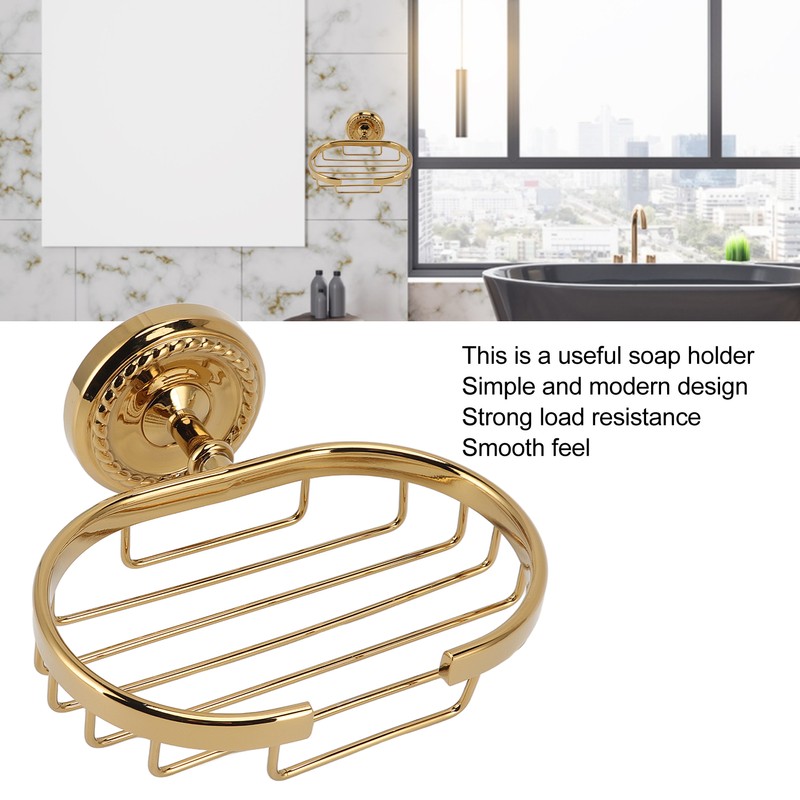 Wall Mounted Metal Soap Holder Antique Bathroom Soap Basket Dish