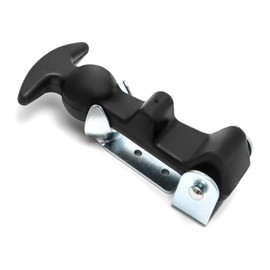 QWORK 2Packs 4.7 inch T-Handle Draw Latches with Brackets, Rubber Flexible Hood Catch t-Handle Hasp, for Tool Box, Hood, Vehicle Engine