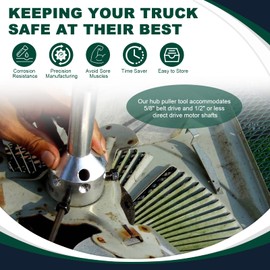 UP-1 Ultimate Hub Fan Blade Blower Wheel Puller, Hub Puller, Quality Fan Blade Puller Perfect for 5/8" Belt Drive and 1/2" Or Less Direct Drive Motor Shafts.