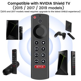 Gvirtue for NVIDIA Shield Remote, Voice P3700 Universal Remote Control Backlit Replaced for NVIDIA Shield TV Pro, and for Shield 4K TV 2015/2017/2019 All Models Streaming Media Player