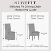 SureFit Duck Cotton Solid Dining Chair Slipcover (Gray Color) -