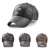 CHENNUO PU Leather Baseball Cap Men's Baseball Cap Outdoor Winter