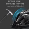Adult Cycling Bike Helmet, Lightweight and Adjustable with Pads&Visor for