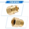 VekAuto Pressure Washer Connector, M22x1.5 Male and Female Adapter Brass