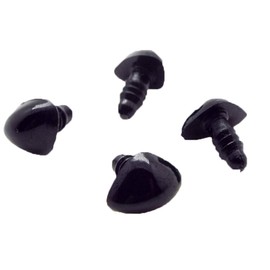 100 Pieces Plastic Triangle Nose Teddy Bear Doll Animal Puppet Sewing Crafting Nose Buttons (14×18mm)