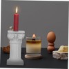 iplusmile 1Pc Stylish Resin Pillar Candleholder Ornament for Weddings Parties