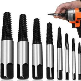 Damaged Screw Extractor Set 8 Pieces Screw Extractor Set Screw Extractor Set with Broken Screws