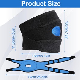 Wellnee Bandage Men Women Bandage Kolen Adjustable Knee Brace Stabilising Circulation Aid Running Arthritis Black