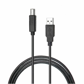 SLLEA USB Cable Laptop PC Data Sync Cord for Icon RTC-1000 RTC1000 2.0 2.5 Remote Universal Employee Time Clock Systems USB 2.0 Male A to Male B Cord Lead Black