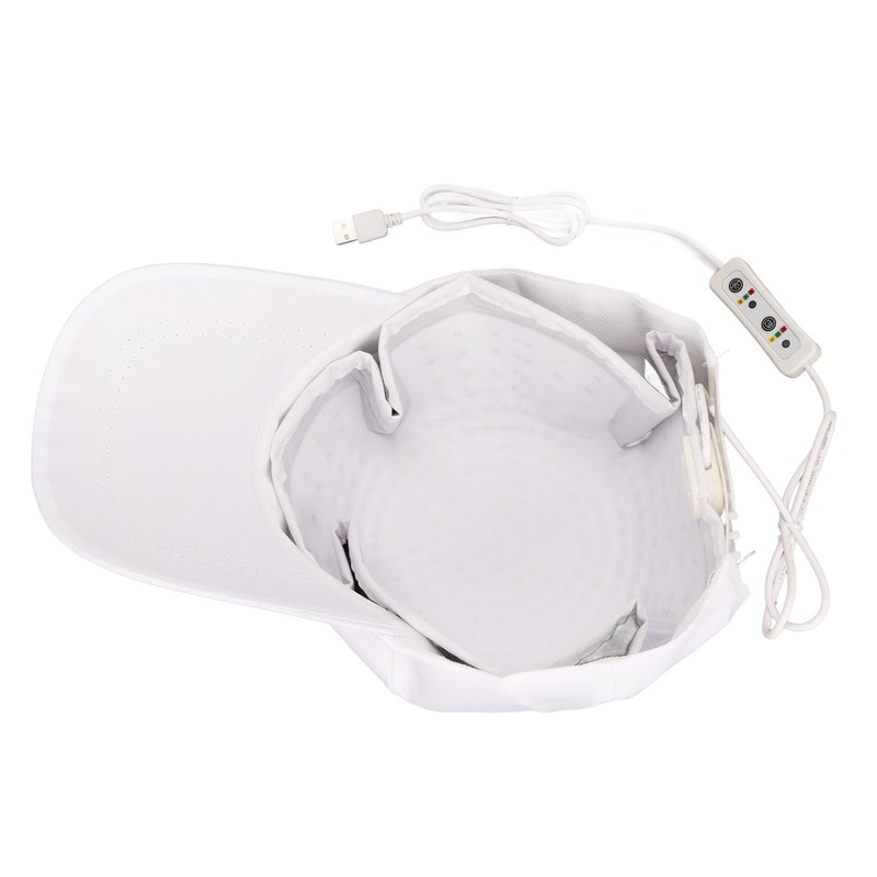 Laser Hair Growth Helmet Red LED Scalp Care Painless Full