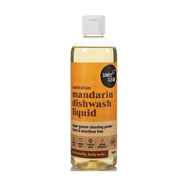 Simply Clean Mandarin Dishwash Liquid 500ml