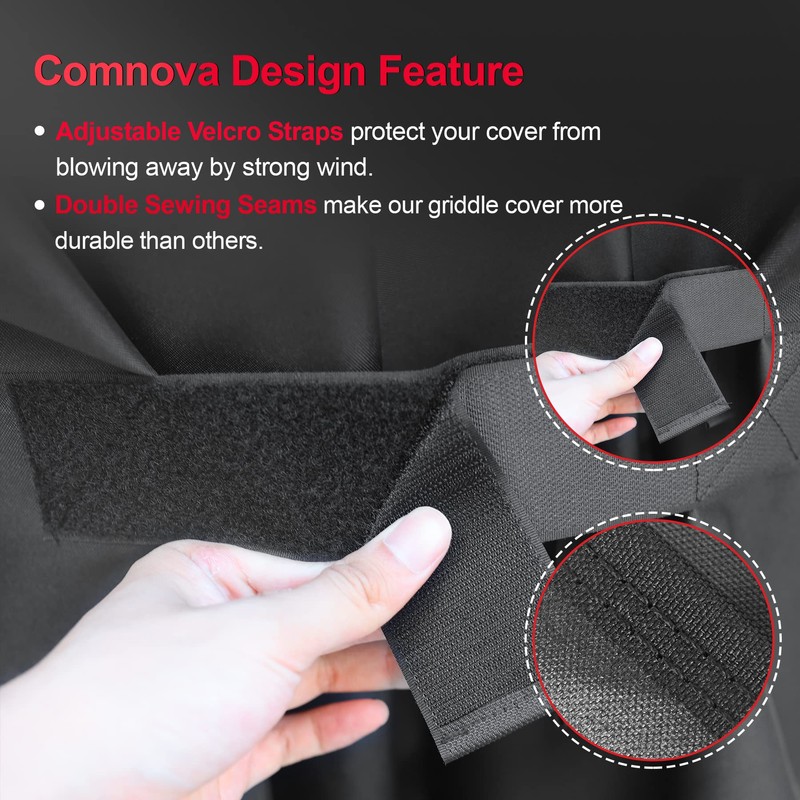 Comnova Grill Cover 65 Inch - 600D Premium BBQ Cover