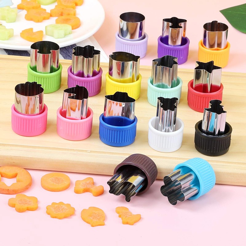 CECIAOAIME Mini Cookie Cutter Set 30 pcs for Kids Vegetable