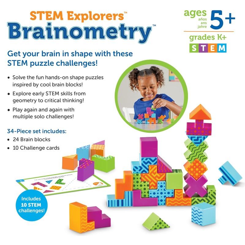 34 Pieces Brainometry STEM Toys for Kids. Learning Resources.