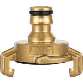 Poppstar Brass Quick Coupling System Geka to Plug-In Coupling for Garden Hose (Compatible with Gardena System)