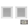 2pcs Attic Vent Soffit Vent Aluminum Wall Vent Metal Shed