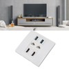 6 Port Multimedia Wall Plate 5Gbps 4K 60HZ HD Multimedia