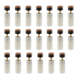 20 Kits of 11mm Hard Brown Screw-On Billiard Cue Tips with Screw In Ferrule Casings for Spare Accessories