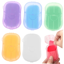 Sosoport 120 Sheets Portable Paper Soap Deep Cleansing Gentle Moisturizing for Travel Camping Hiking