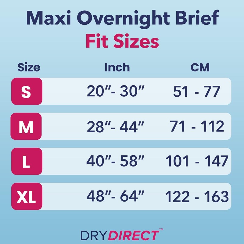 Dry Direct Maxi Overnight Brief (Pack of 15 - X-Large)