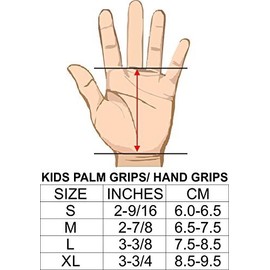 PUSH Athletic Gymnastics Youth Hand Grips (Purple, Medium)