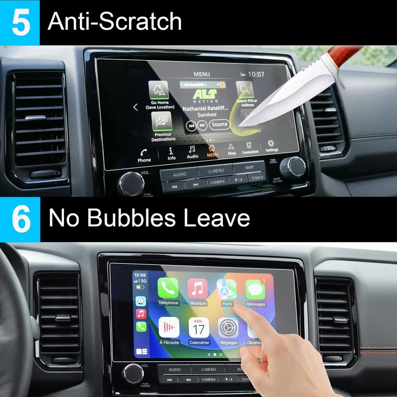 TTCR-II Compatible with 2022-2024 Nissan Frontier Screen Protector 9 Inch,