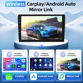 for Honda Civic 2013-2017 【4+64G】 Double din Android 4 core Car Stereo 9" Touch Screen with Wireless Carplay Android Auto, Radio Dash Kit GPS Navigation WiFi Bluetooth SWC, Mic Backup Camera