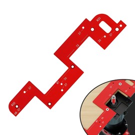 Xanadued Handle Slotting Mold Arc, Arc Grooving Auxiliary Tool, Invisible Embedded Handle Slotting Template, Slotting Tool, Woodworking Round Corner Radius Templates, Handle-Free Slotting Mold