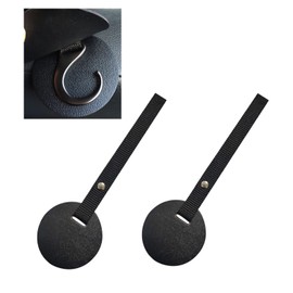 ZhildChen Car Hidden Seat Headrest Hook Storage Universal Handbag Suitable for Universal Car Seat Back Multifunctional Rear Seat Metal Coupler Car Wallet Holder Car Accessories 2 Pack (Black)