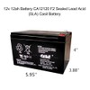 Casil 12 Volt 12 Amp Security Alarm Battery