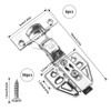 6 Pcs 110° Cabinet Hinges,304 Stainless Steel Kitchen Cupboard Hinges