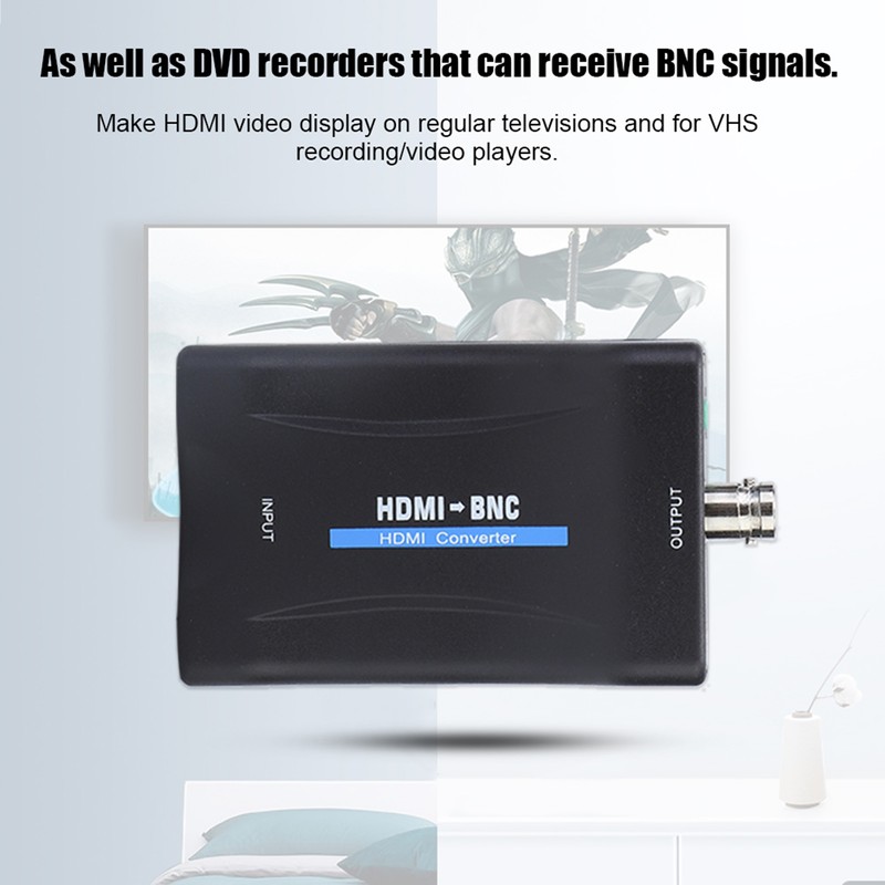 HDMI to BNC Composite Video and 3.5mm Audio Signal Converter