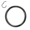 FANSING Titanium Nose Rings Black 20g Nose Hoop 6mm 20